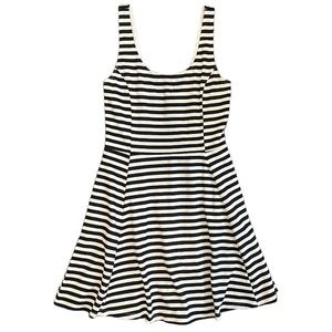 H&M Black and White Striped Dress